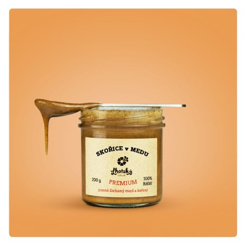 Skořice v medu - Velikost balení: 200g
