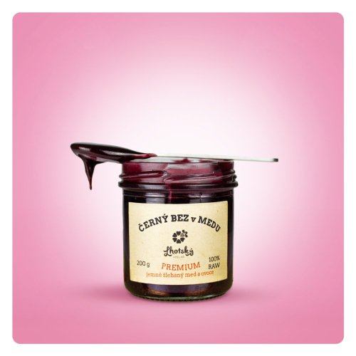 Černý bez v medu
