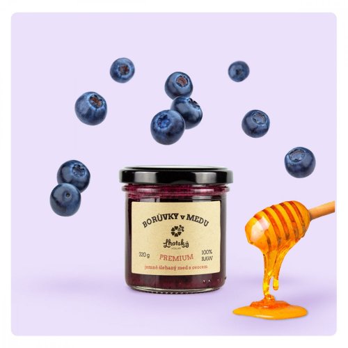 Borůvka v medu - Velikost balení: 200g