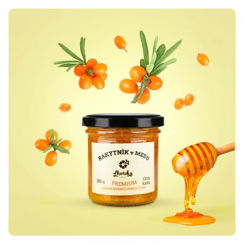 Rakytník v medu - Velikost balení: 200g